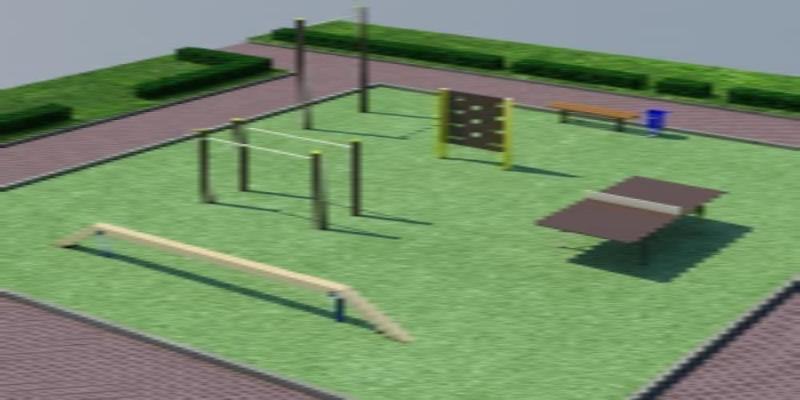 Проект спортплощадки мини спорт  в Сургуте