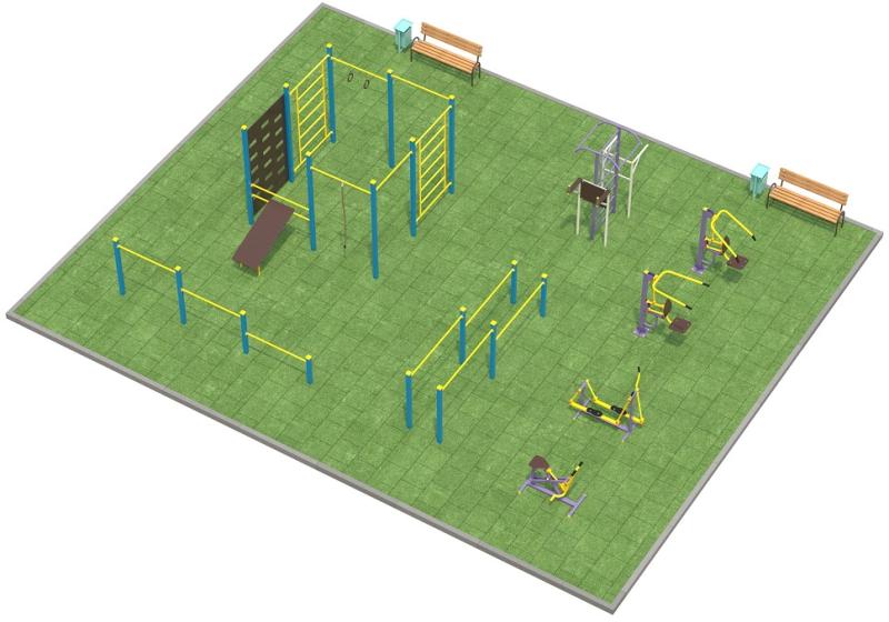 Проект спортплощадки 150 метров в Сургуте в Сургуте
