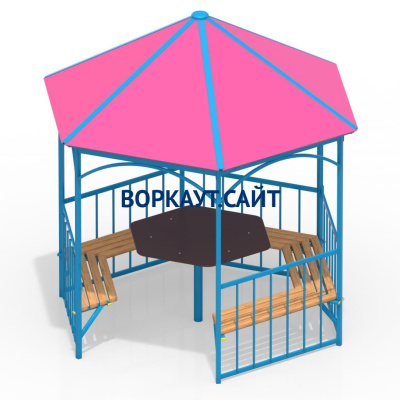 Беседка со столом и лавками МАФ 4121 в Сургуте