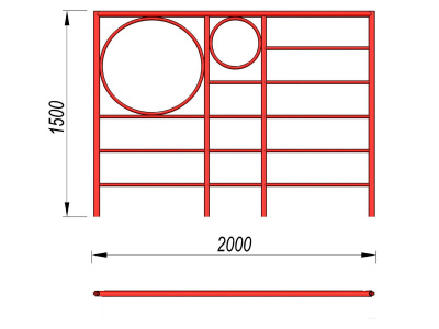 Шведская стенка с кольцами МАФ 3502 в Сургуте
