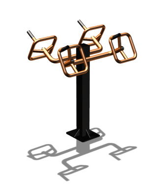 Уличный тренажер  "Штурвал двойной"  УТ201 в Сургуте