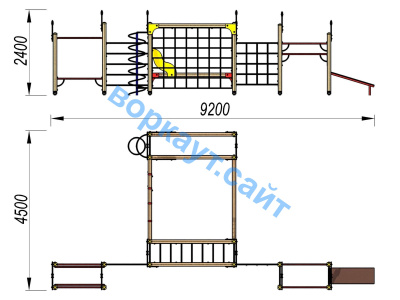 Детский спортивный комплекс ДСК 3102 в Сургуте