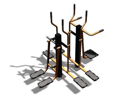 Уличный тренажер "Шпагат Маятник Лыжник двойной" УТ335 в Сургуте