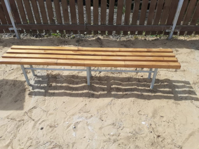 Двухметровая лавочка без спинки 2 м МАФ 1602 в Сургуте