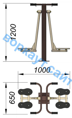 Уличный тренажер "Маятник" УТ 004 в Сургуте