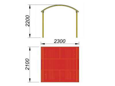 Навес судейский МАФ 4004 в Сургуте