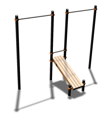 Воркаут турники со скамьей для пресса ВС-27 в Сургуте