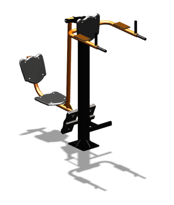 Уличный тренажер "Жим ногами Брусья Пресс" УТ329 в Сургуте