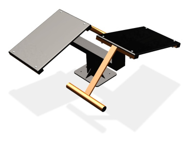 Уличный тренажер  "Скамья для пресса двойная"   УТ213 в Сургуте