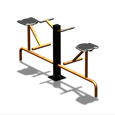 Уличный тренажер  "Твистер сидя двойной"   УТ216 в Сургуте