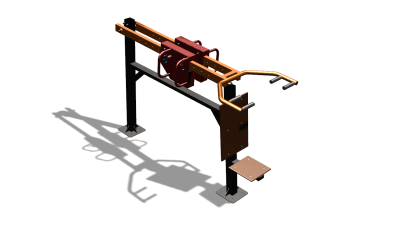 Силовой уличный тренажер  "Жим сидя"  УТ412 в Сургуте