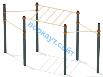 Турник разноуровневый с рукоходом ВС-26 в Сургуте
