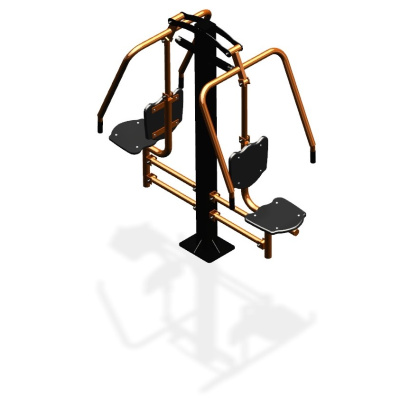 Уличный тренажер  "Жим от груди двойной" УТ204 в Сургуте