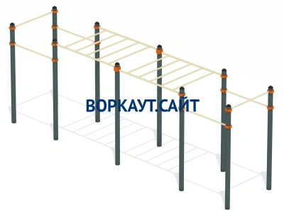 Воркаут рукоход с турниками ВС-23 в Сургуте