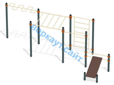 Спортивный комплекс воркаут ВС-45 в Сургуте