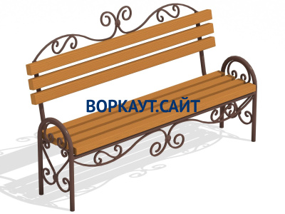 Лавочка кованная МАФ 1606 в Сургуте