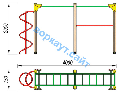 Детский спортивный комплекс ДСК 3104 в Сургуте