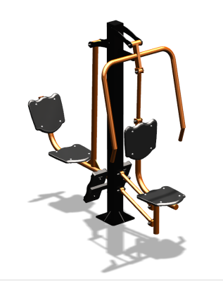 Уличный тренажер "Жим от груди Жим ногами" УТ304 в Сургуте