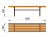 Лавочка без спинки МАФ 1601 в Сургуте Лавочка без спинки МАФ 1601 в Сургуте