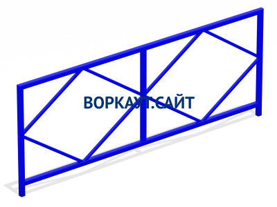 Ограждение площадки МАФ 5001 в Сургуте