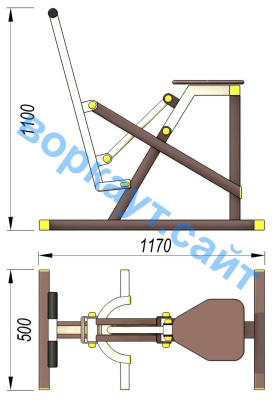 Уличный тренажер "Наездник " УТ 006 в Сургуте