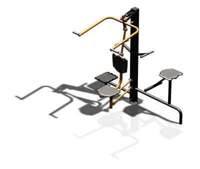 Уличный тренажер "Верхняя тяга Твистер стоя Твистер сидя" УТ336 в Сургуте