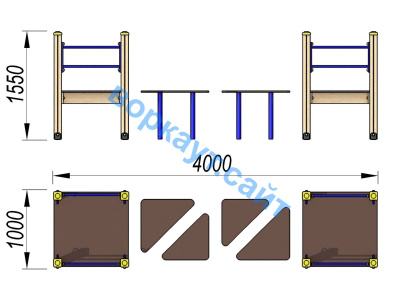 Детский спортивный комплекс Мостик ДСК 3114 в Сургуте