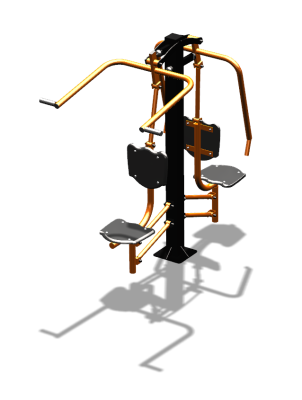 Уличный тренажер "Жим от груди Верхняя тяга" УТ314 в Сургуте