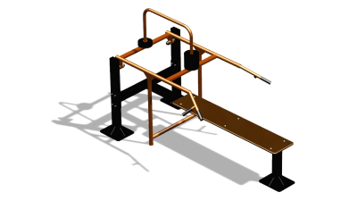 Силовой уличный тренажер  "Горизонтальный жим"  УТ402 в Сургуте