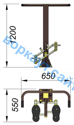 Уличный тренажер "Балансир" УТ 007 в Сургуте