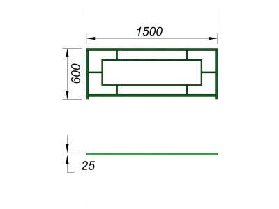 Ограждение площадки МАФ 5000 в Сургуте