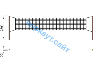 Волейбольные стойки СИО 3515 в Сургуте