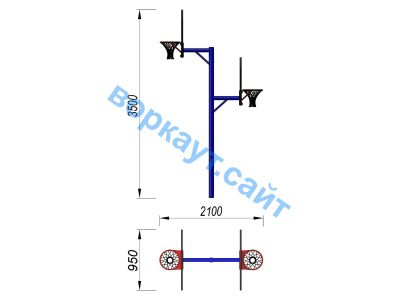 Баскетбольный щит двойной СИО 3511 в Сургуте