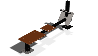 Силовой уличный тренажер  "Скамья для пресса"  УТ415 в Сургуте